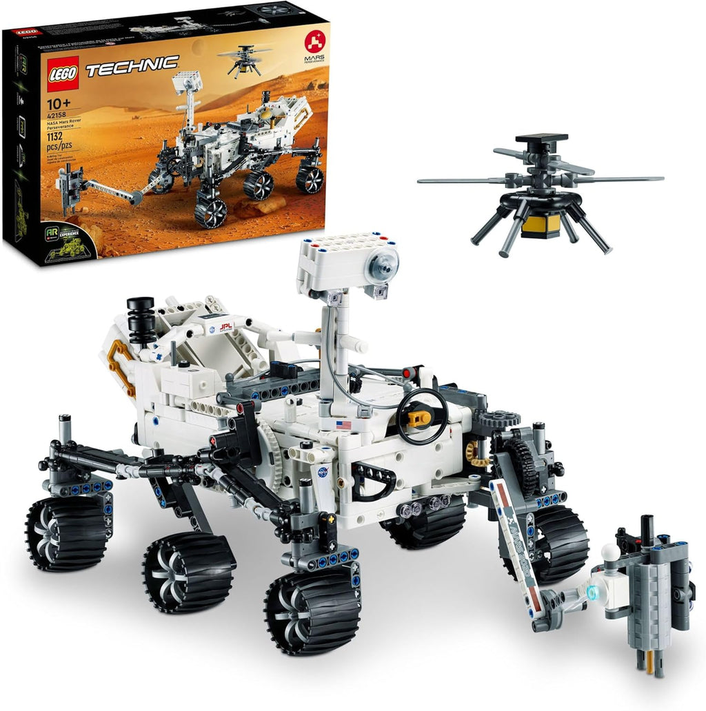 LEGO Technic Mars Rover Perseverance Building Kit with Replica Ingenuity Helicopter M29487