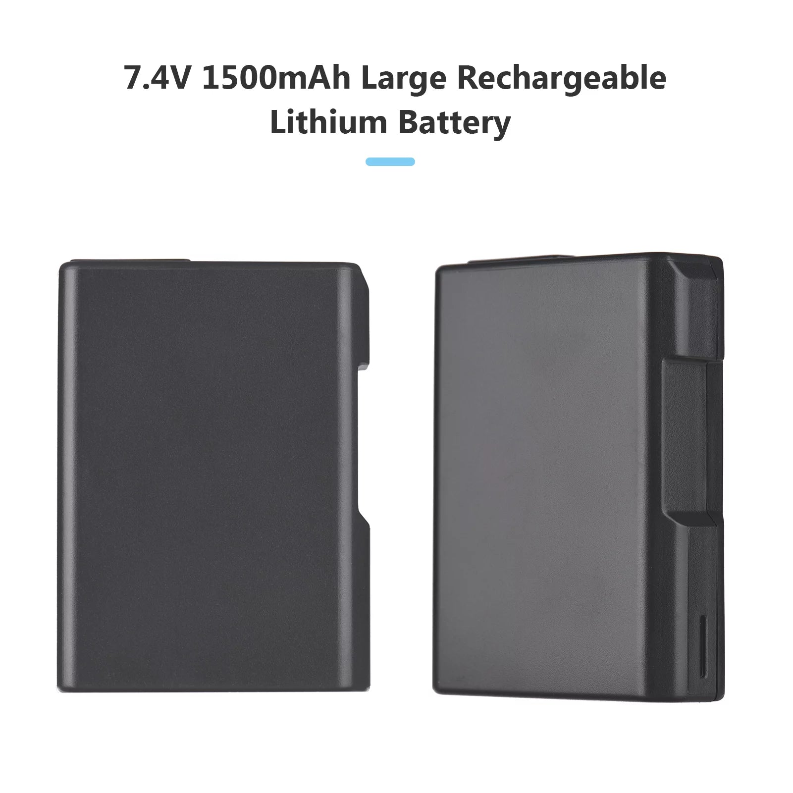 2pcs 7.4V 1500mAh Battery + 1pc Dual Channel Battery USB Port Screen Display S996