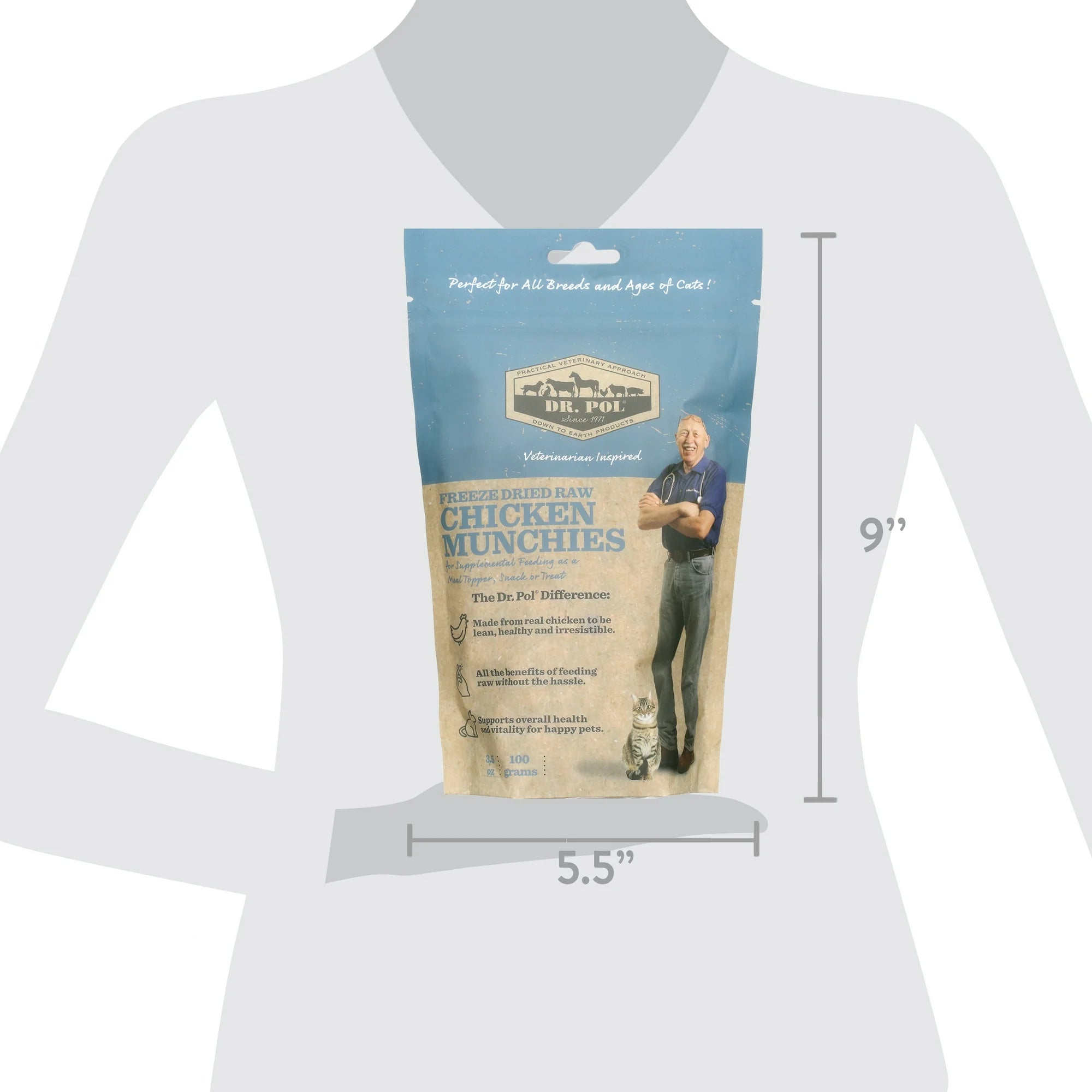 Freeze Dried Chicken Cat Treat and Meal Topper V231