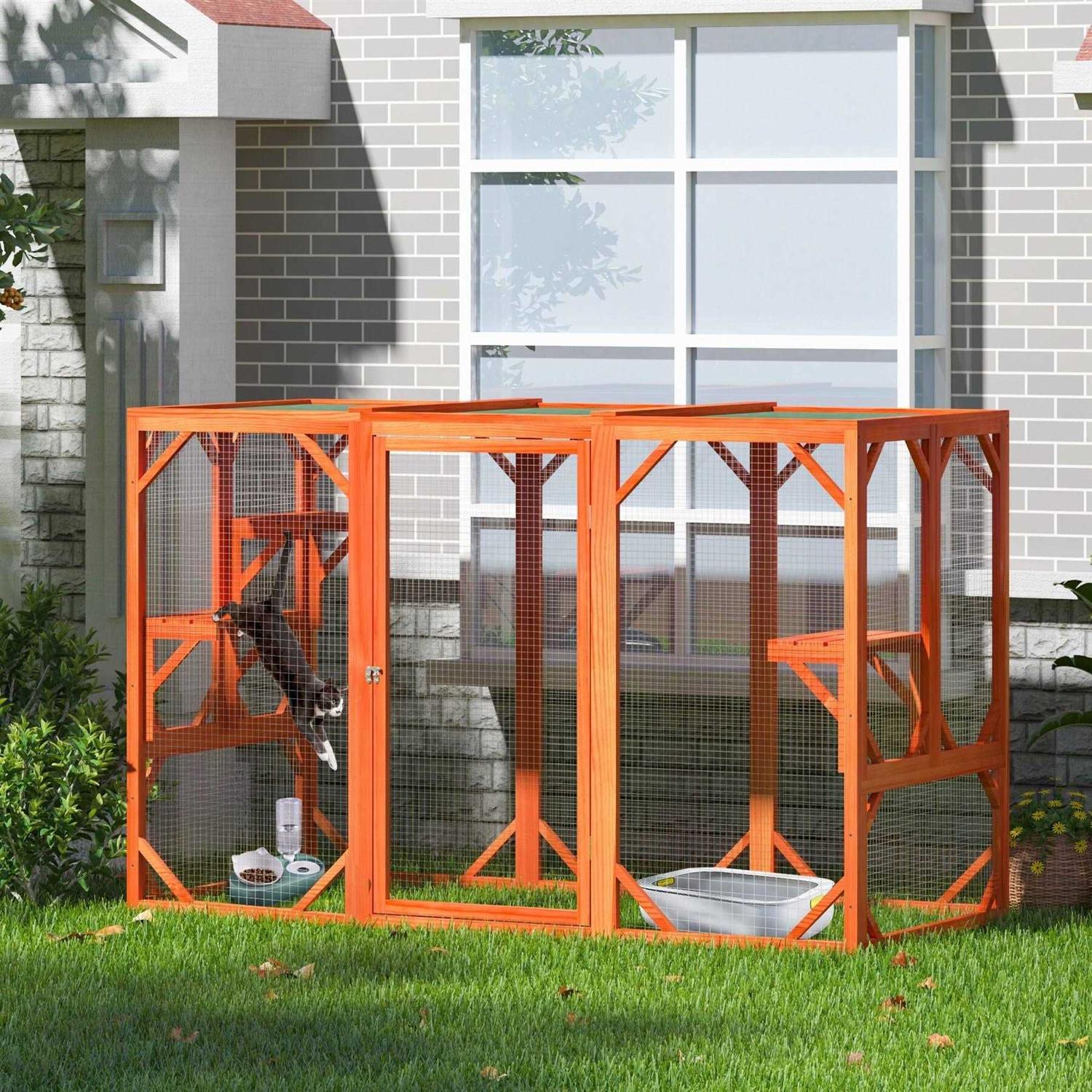 Outdoor Cat Enclosure Playpen Catio O486