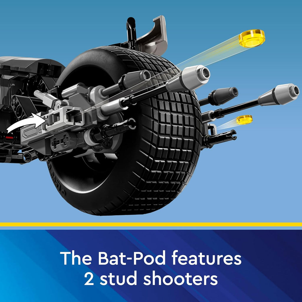 Batman Figure and Motorcycle Bat-Pod Toy for Kids 12+ Years Old Adventure Set B20858