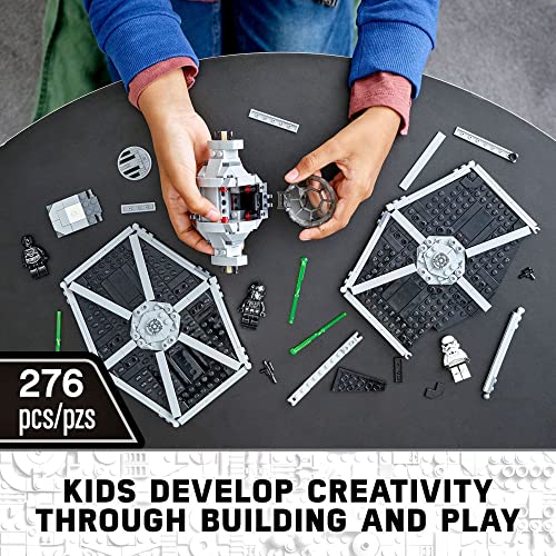 Imperial TIE Fighter Building Toy with Stormtrooper and Pilot Minifigures X935