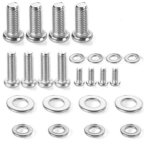 24pcs M4 M6 M8 Stainless Steel Screws Washers TV Mount Hardware Kit F2075
