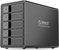 5 Bay External Hard Drive Enclosure USB 3.0 3.5 inch Aluminum Alloy HDD Enclosure with Fan V297038