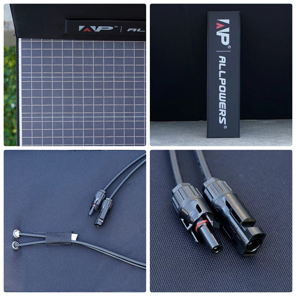 3 Pack 400W Foldable Solar Panel with 3600Wh LiFePO4 Portable Power Station S37446