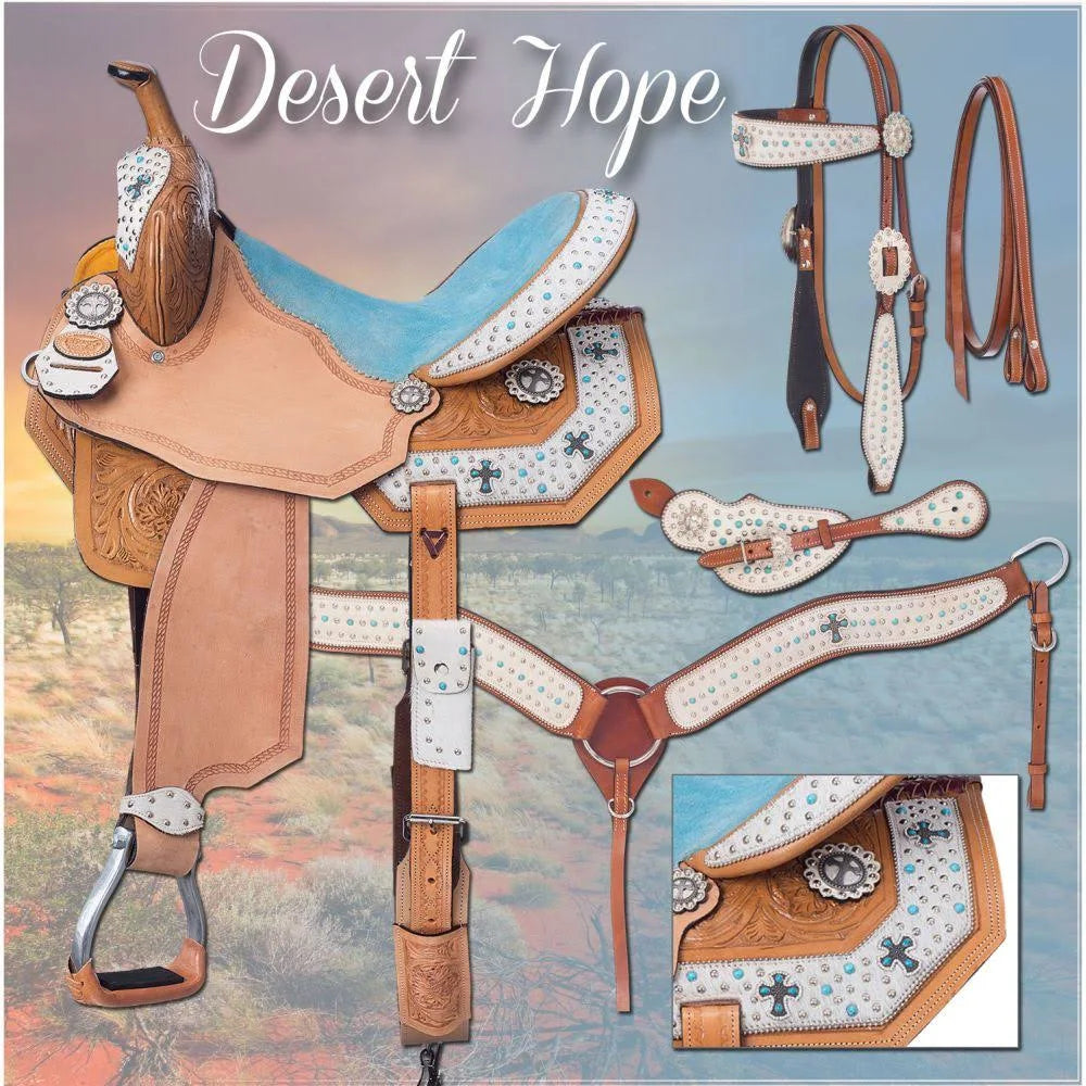 Silver Royal Desert Hope Barrel Saddle Package Z306