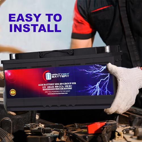 AGM Car Battery 12V 60 AH 680 CCA BCI Group Size 47 R3724