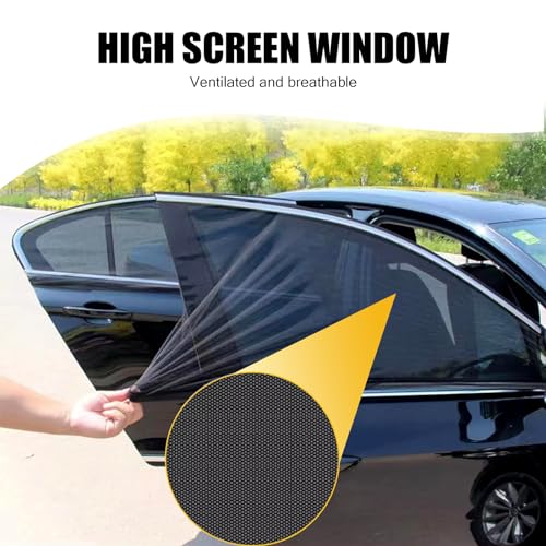 4 PCS Car Side Window Sunshade Net T376444