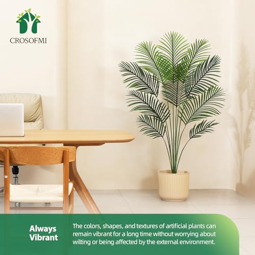 Artificial Areca Palm Tree 6 Feet Fake Tropical Palm Plant, 2Pack V525252
