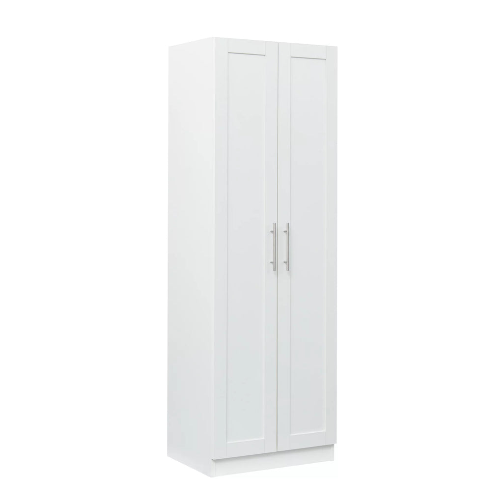 White 2 Door 3 Partition Wardrobe Cabinet Q715