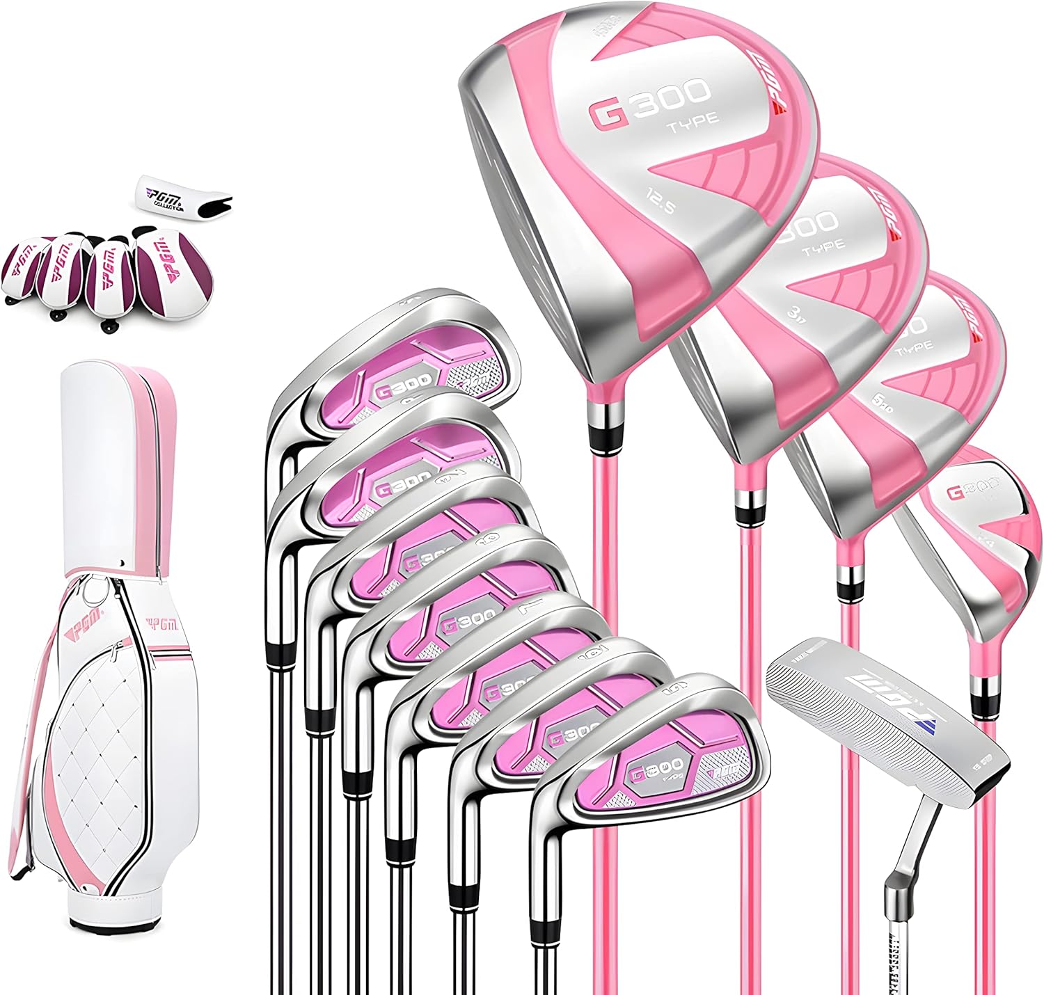 Purple Ladies Left Handed Complete Golf Set V512
