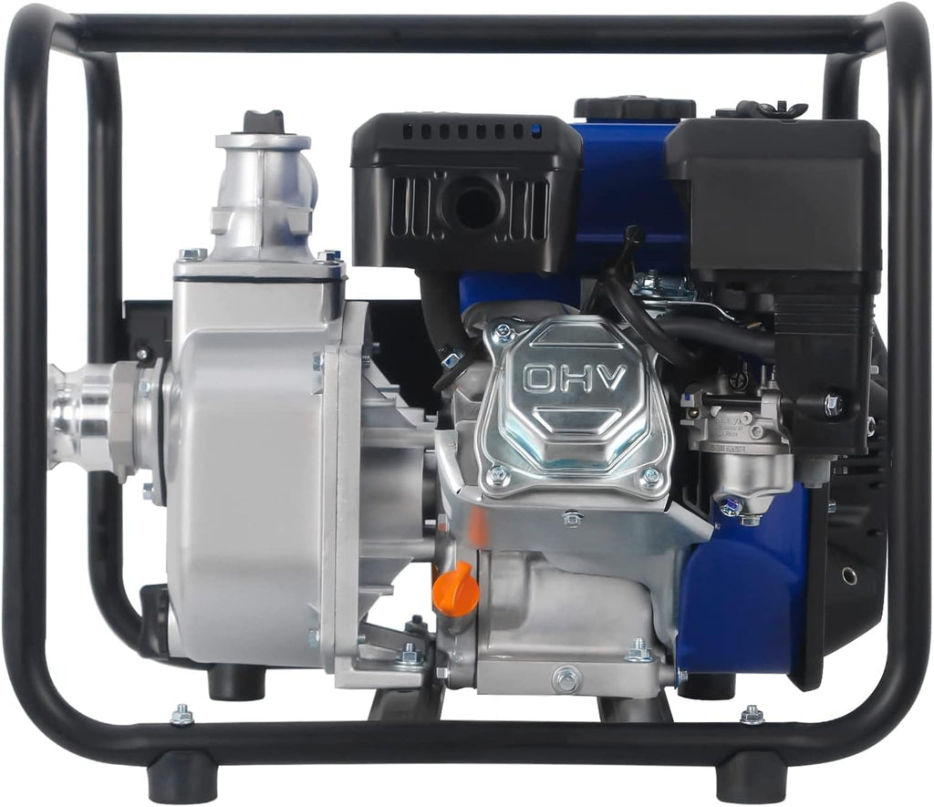 2 inch 158 GPM 7HP Gas Powered Water Transfer Pump with Water Hose Kit I94935