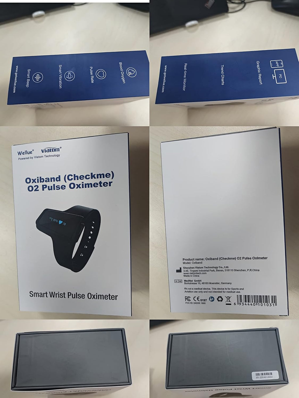 Pulse Oximeter with Bluetooth Finger Ring V4475
