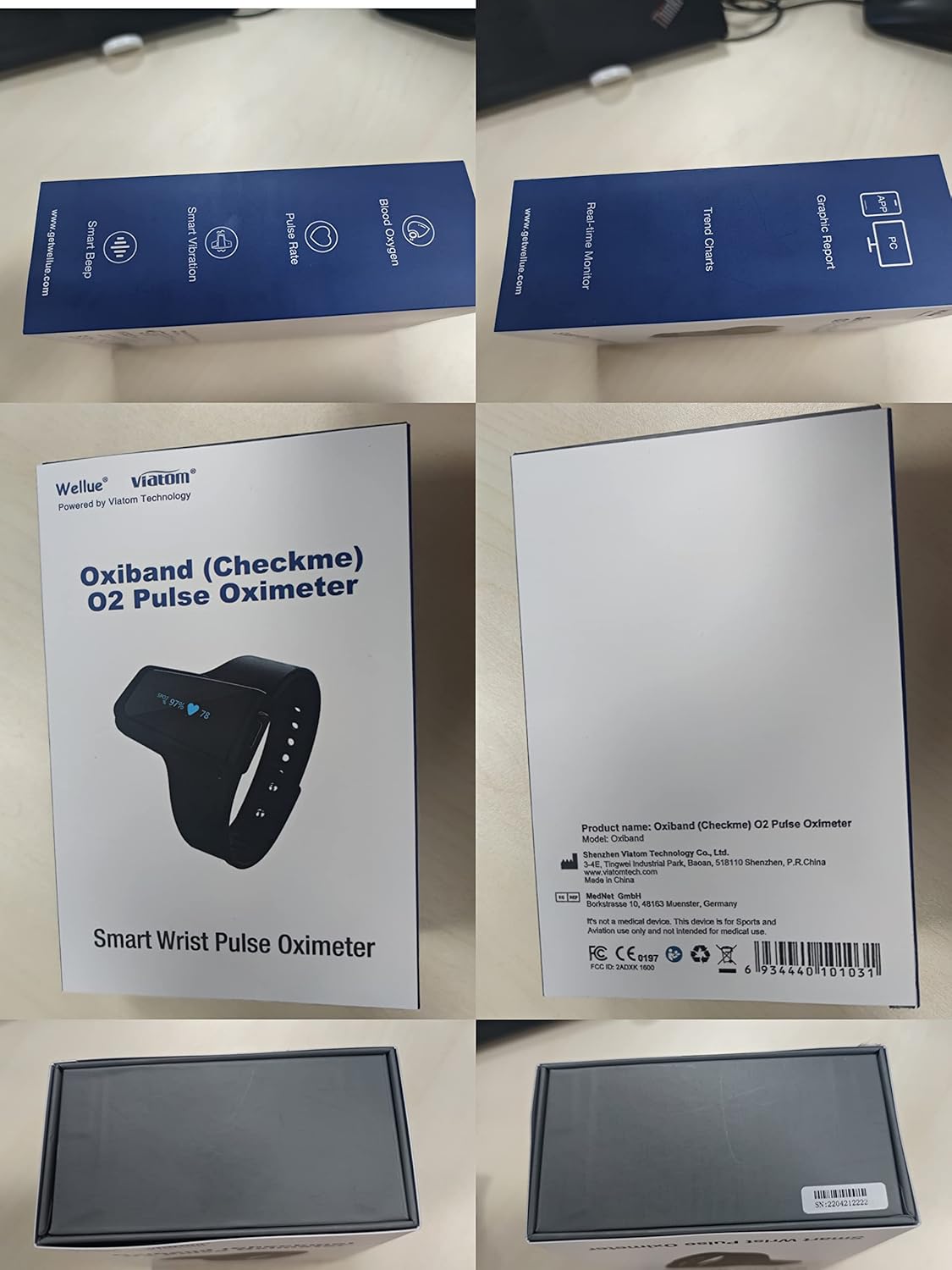 Pulse Oximeter with Bluetooth Finger Ring V4475