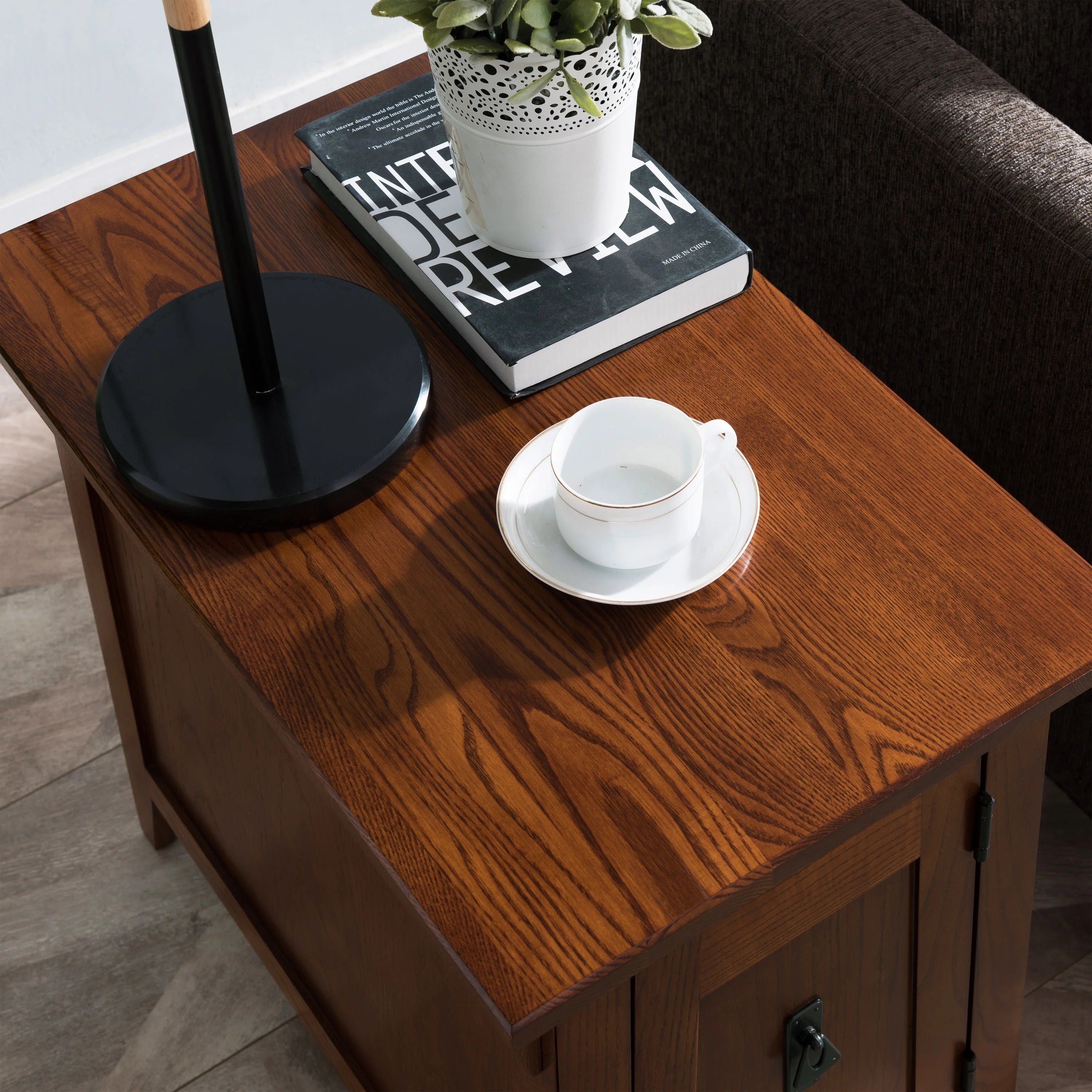 Russet Solid Wood End Table Q27987