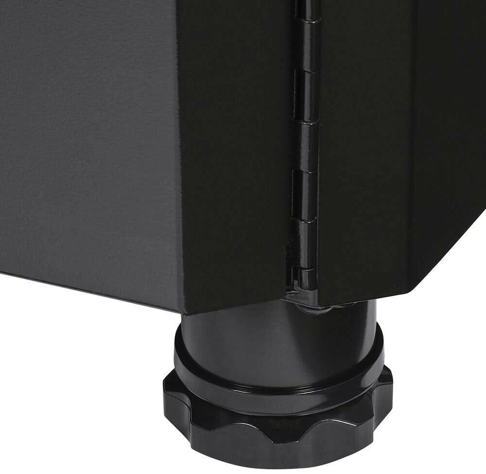 72 in. H x 36 in. W Adjustable Shelves Steel Black Garage Floor Cabinet L687696