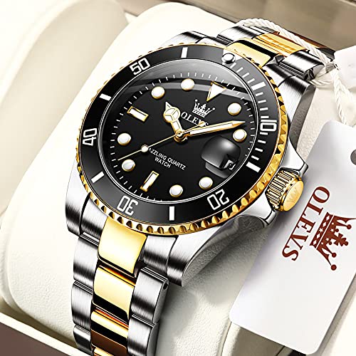 Stainless Steel Analog Quartz Watch with Day G3724