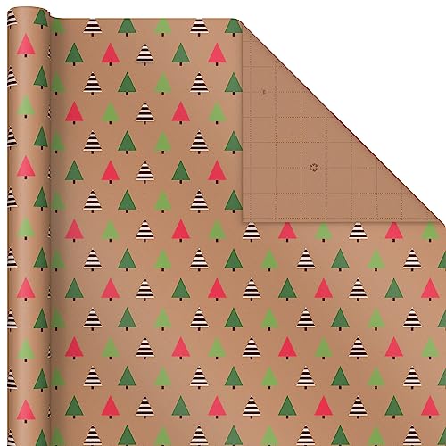 Kraft Christmas Wrapping Paper Rolls (Pack of 3: 90 sq. ft. ttl) I72279