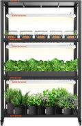 3 Tier LED Grow Light Plant Stand with Wheels H761471