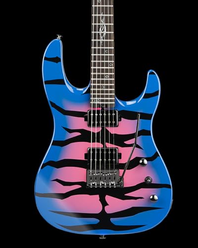 Solid Body Electric Guitar, Mahogany Body, Maple Neck, Rosewood Fretboard, 24 Frets (Blue) Y20775