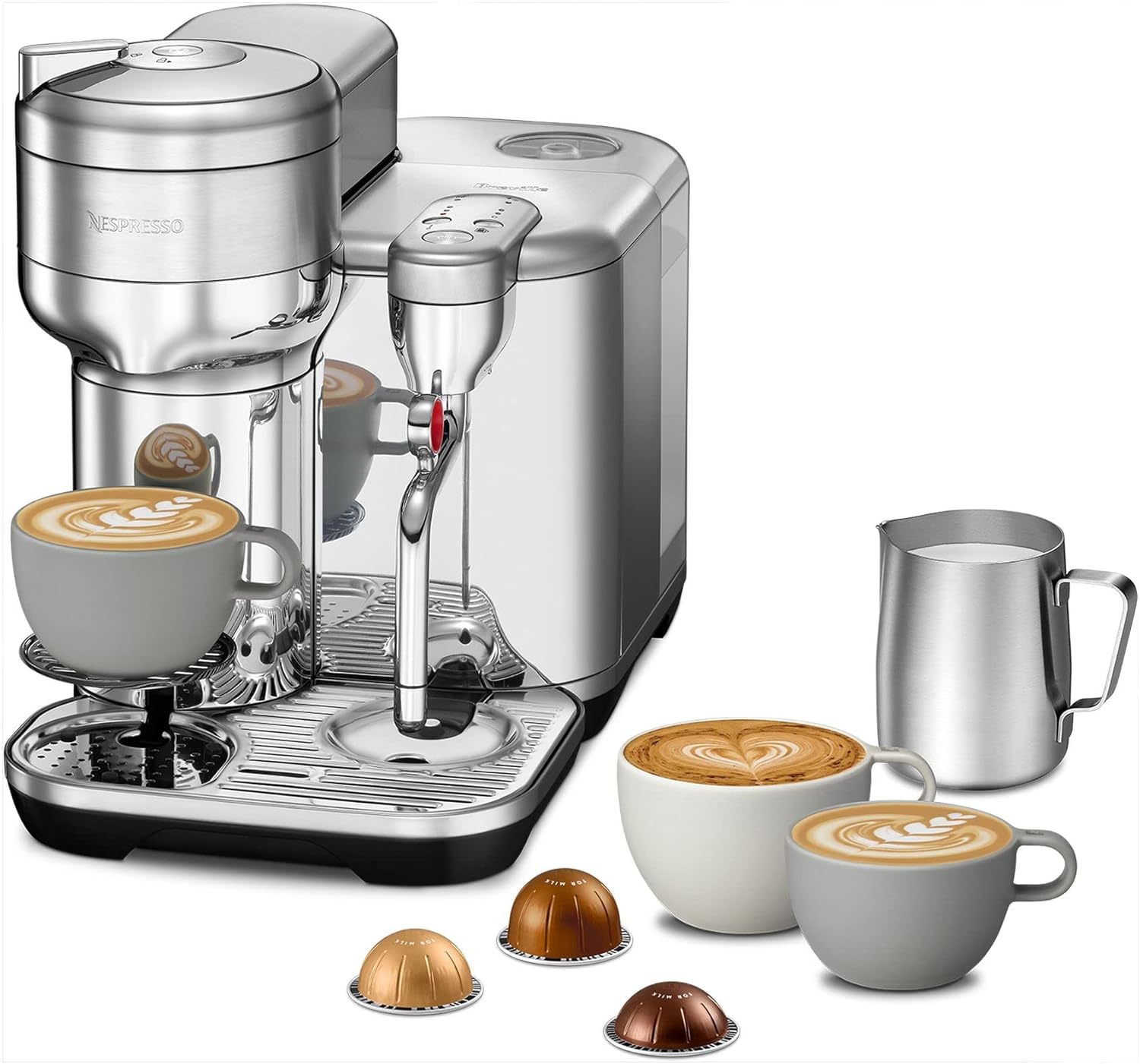 Brushed Stainless Steel Coffee and Espresso Maker W3401