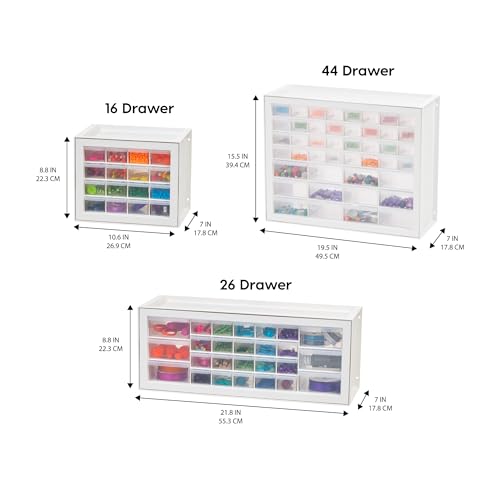24-Drawer Black Plastic Drawer Storage Organizer S294