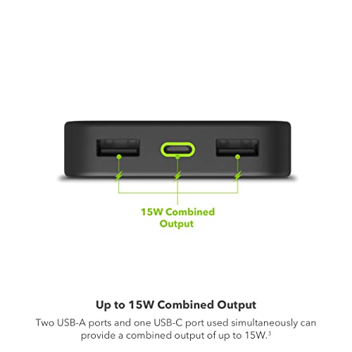 20,000 mAh Power Bank with USB-A and USB-C Ports M300