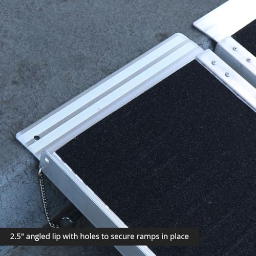 7 FT Aluminum Wheelchair Ramp, 600 LB F319720
