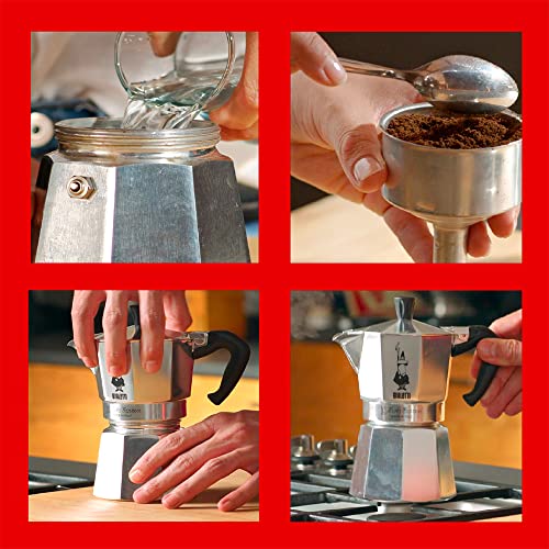 18 Cups (27 Oz - 810 Ml) Aluminium Silver Stovetop Espresso Maker X153