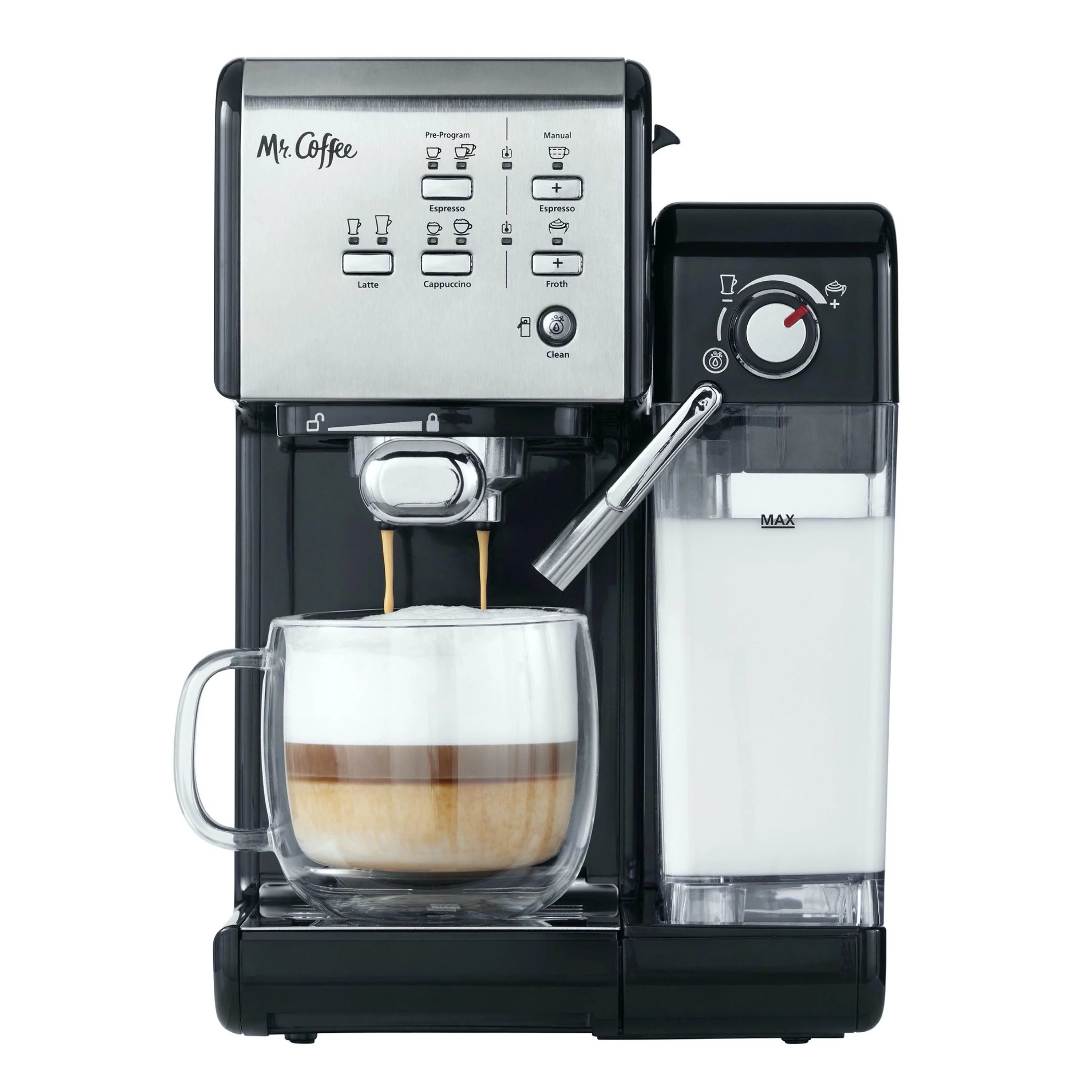 Black Espresso and Cappuccino Machine Q72391