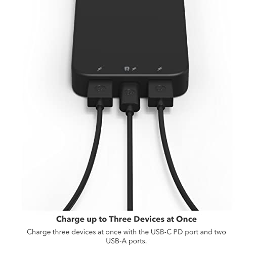 20,000 mAh Power Bank with USB-A and USB-C Ports M300