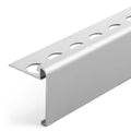 Satin Silver 3/8 in. x 98-1/2 in. Aluminum Tile Edging Trim T711194