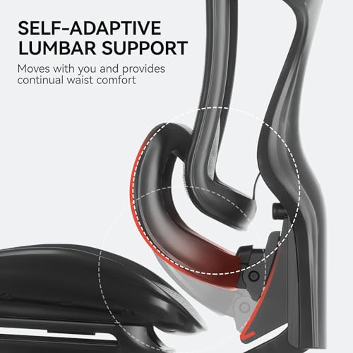 Ergonomic Office Chair with 3D Armrests, Adjustable Backrest, Grey E404218