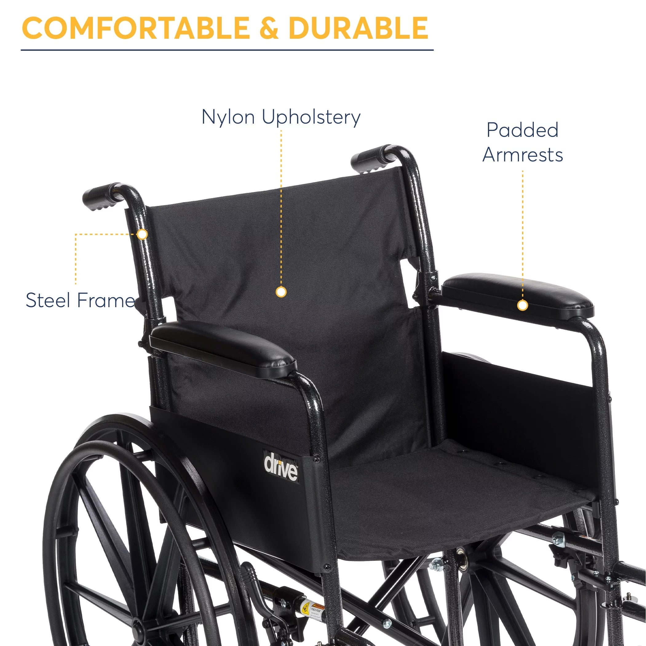 Silver Sport 1 Wheelchair with Full Arms and Swing away Removable Footrest I748