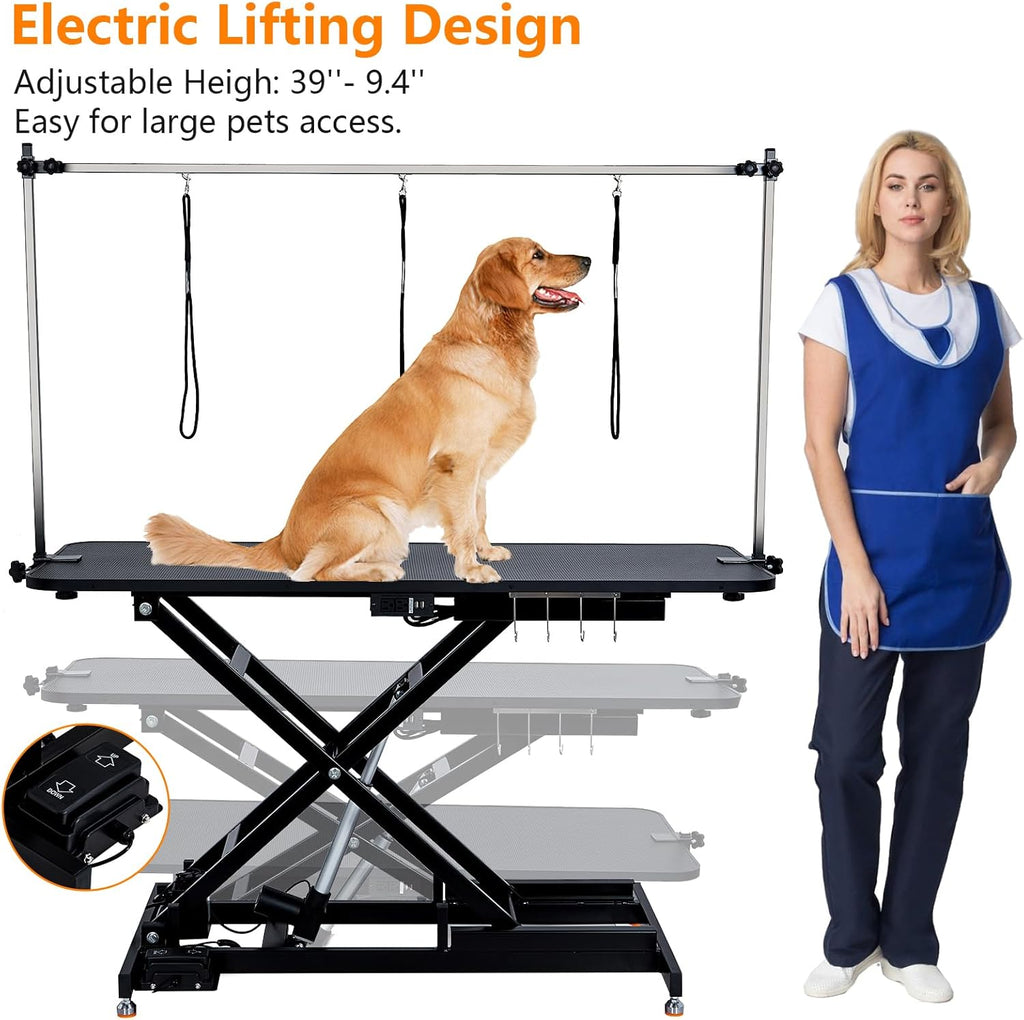 60" Hydraulic Pet Grooming Table Heavy Duty Max Load 350Lbs U14184