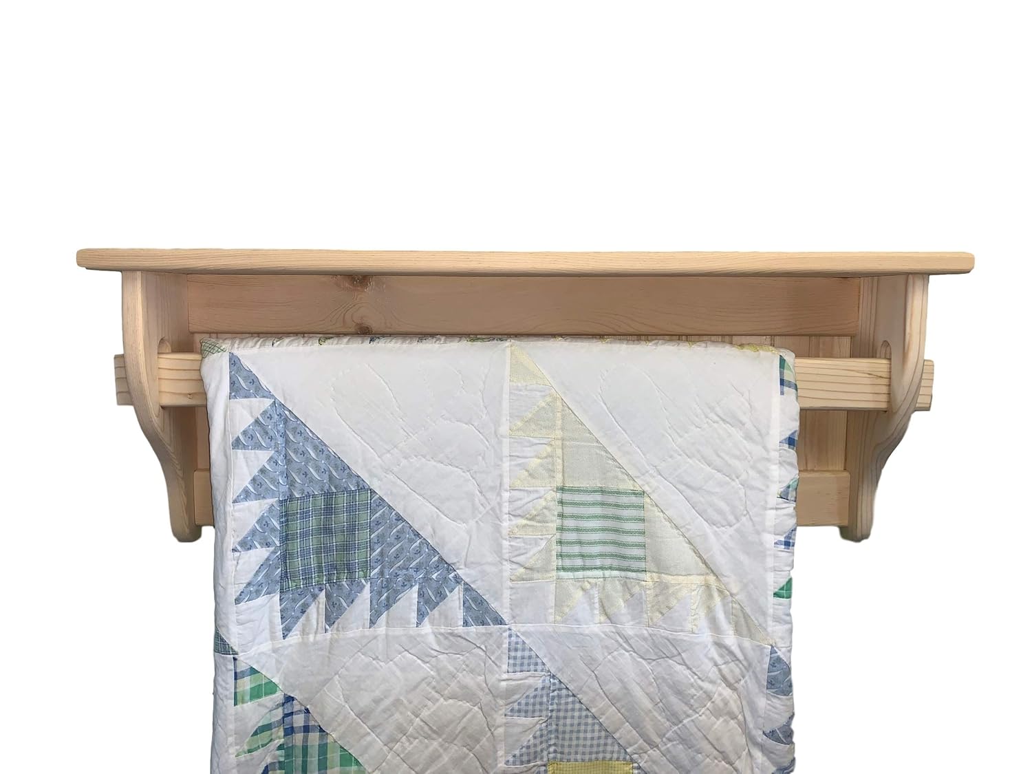 Unfinished Wood Quilt Rack F736862