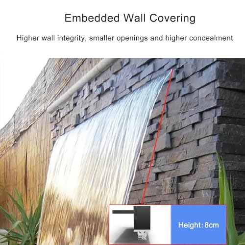 304 Stainless Steel Waterfall Pool Fountain (80cm) V824221