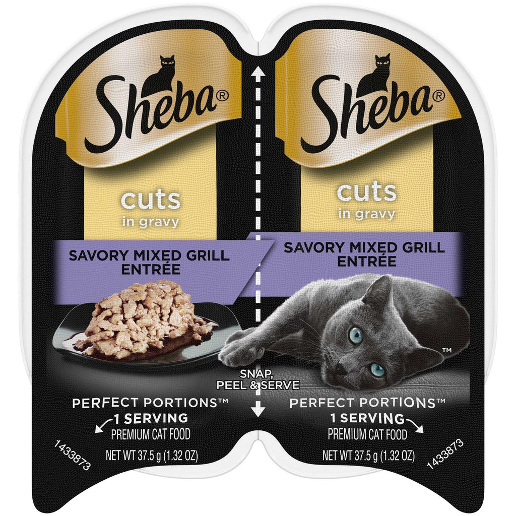 Wet Cat Food Cuts in Gravy Savory Mixed Grill Entree A327835