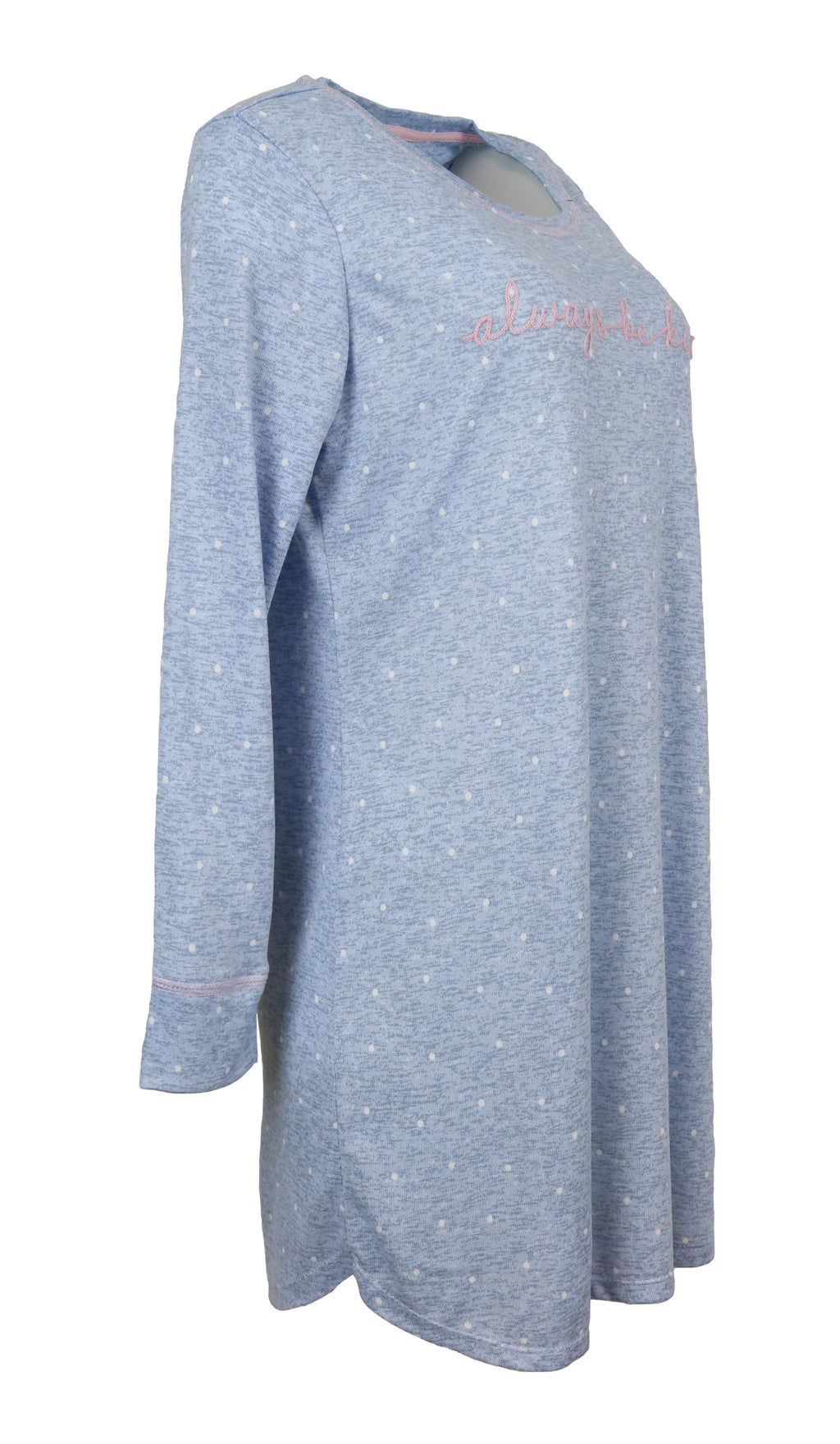Long Sleeve Night Gown Sleep Dress T1096