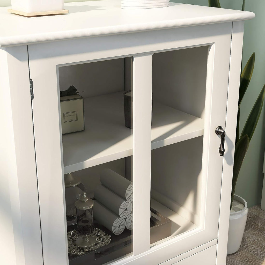 White Wooden Kitchen Storage Sideboard with Drawer F8812