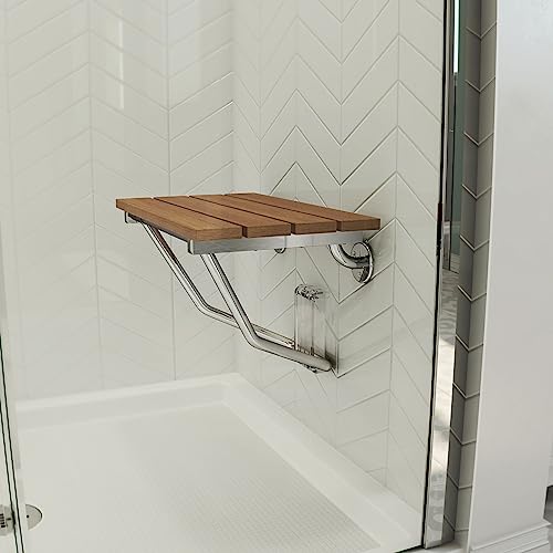 Teak Shower Seat, 20" W x 14" D W32698