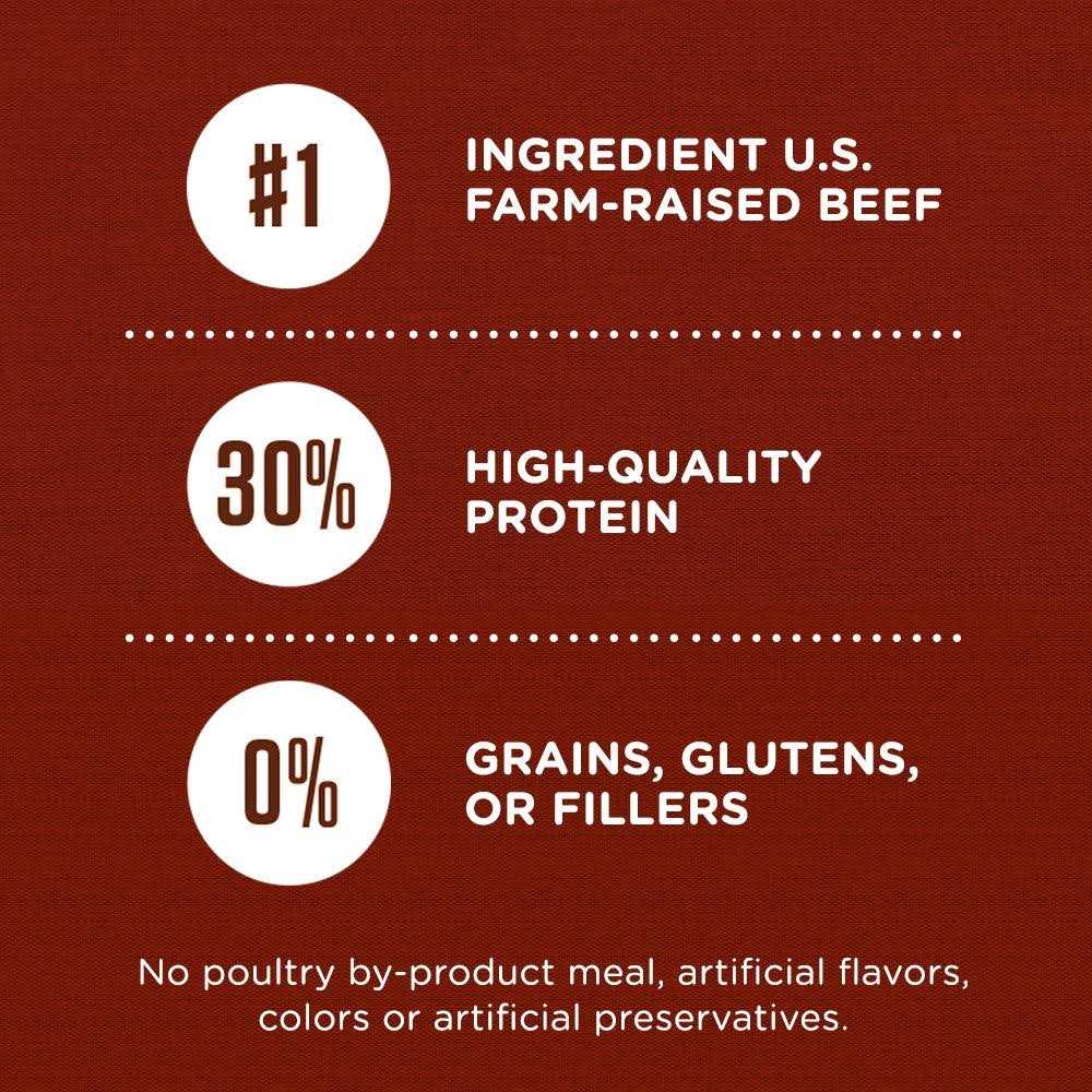 Natural Dry Dog Food with Beef R6542