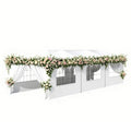 White 10x30 Heavy Duty Party Tent with 8 Removable Sidewalls J683625
