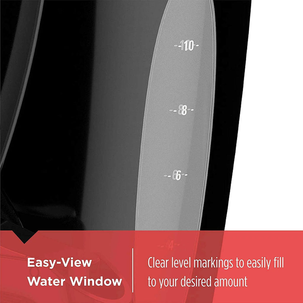 12-Cup Black Glass Carafe Coffee Maker D483