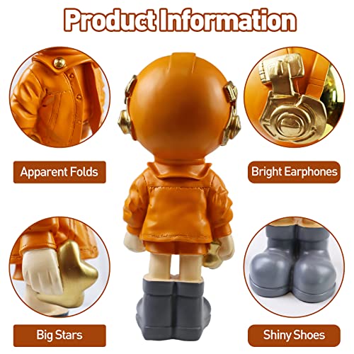 Blue Polyresin Astronaut Statue C55199