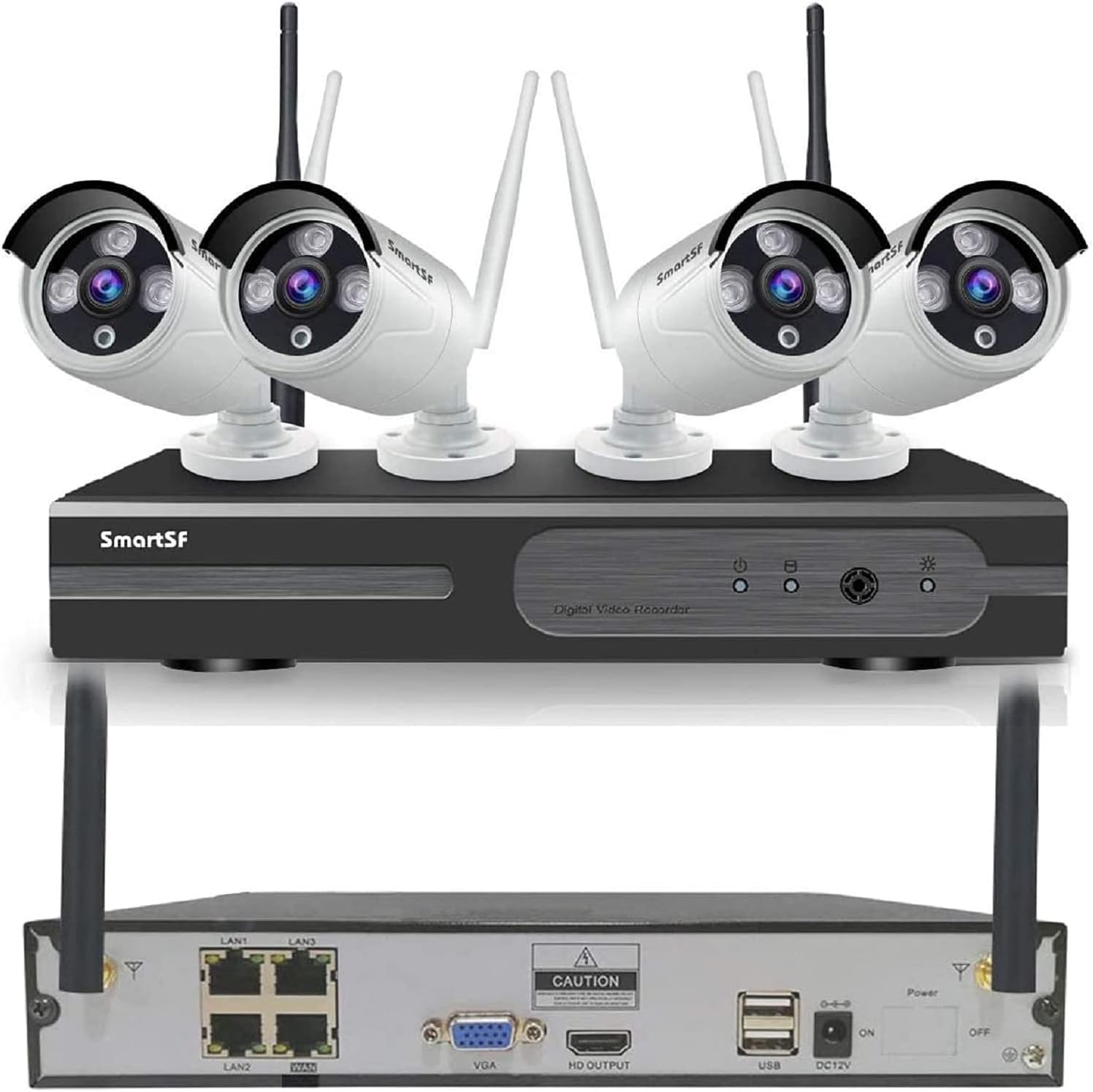 Wireless Security Camera System with 1080P Full HD CCTV NVR Surveillance Camera System G1827
