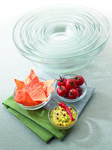 9-Piece Clear Glass Bowl Set T594