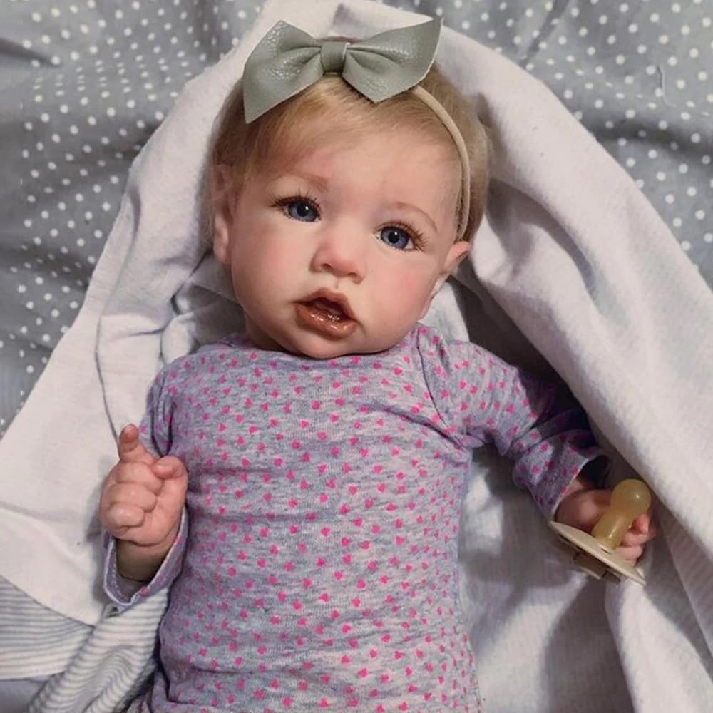 20 inch Handmade Vinyl Reborn Baby Doll with Weighted Cloth Body W23120