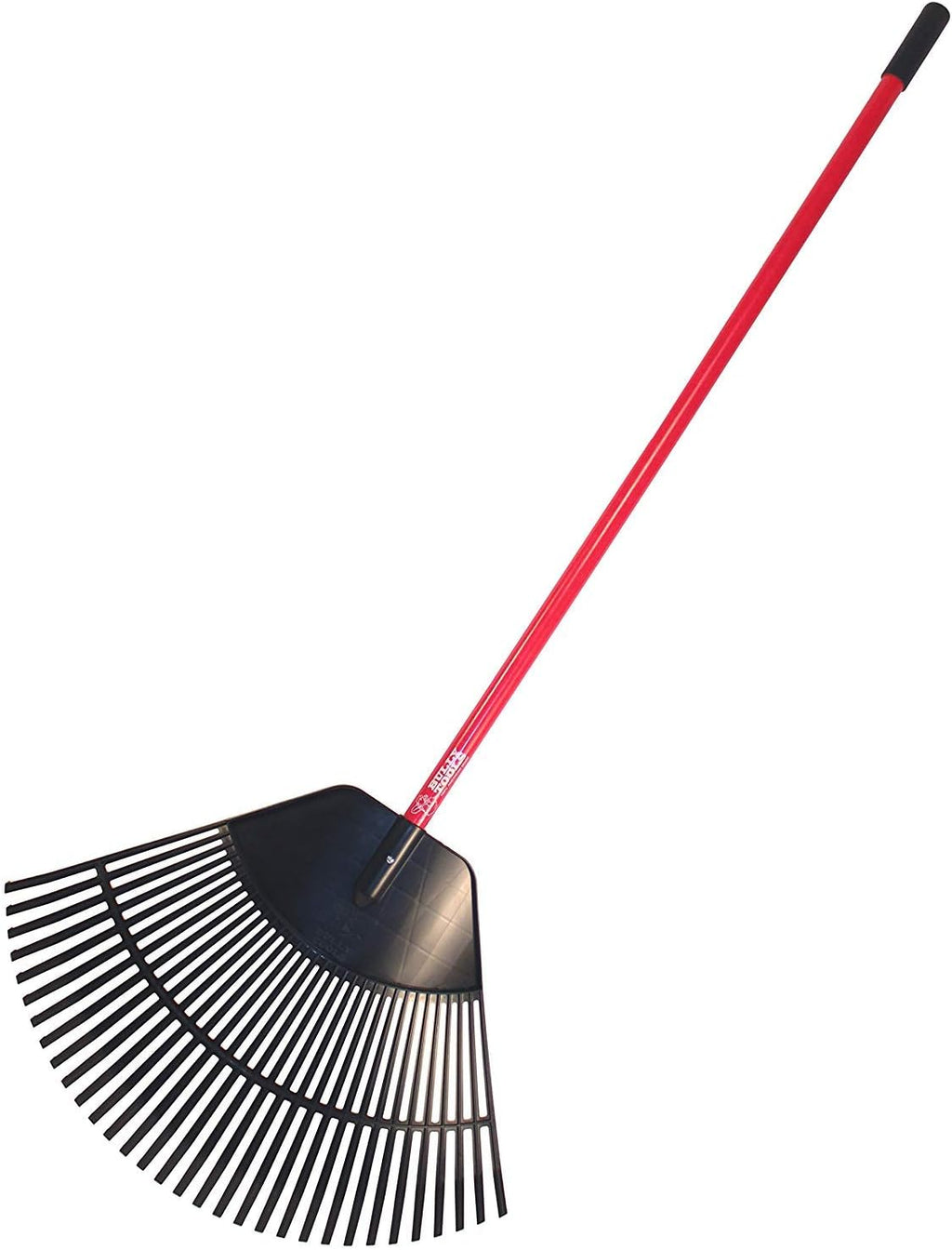 Poly Lawn and Leaf Rake with Fiberglass Handle, 31-Inch N644348