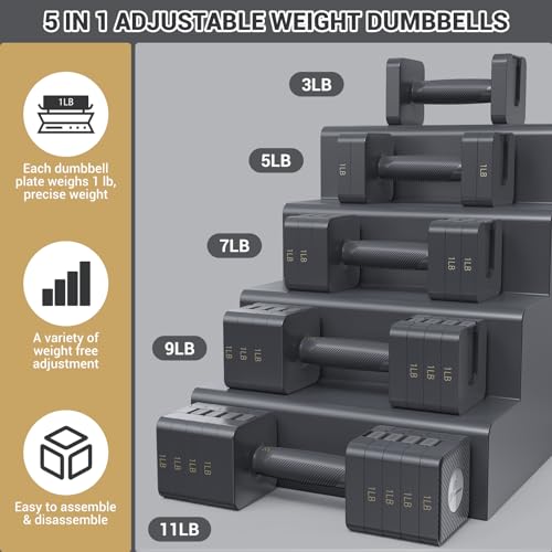 Adjustable 10 LB Dumbbells Set of 2 M2981